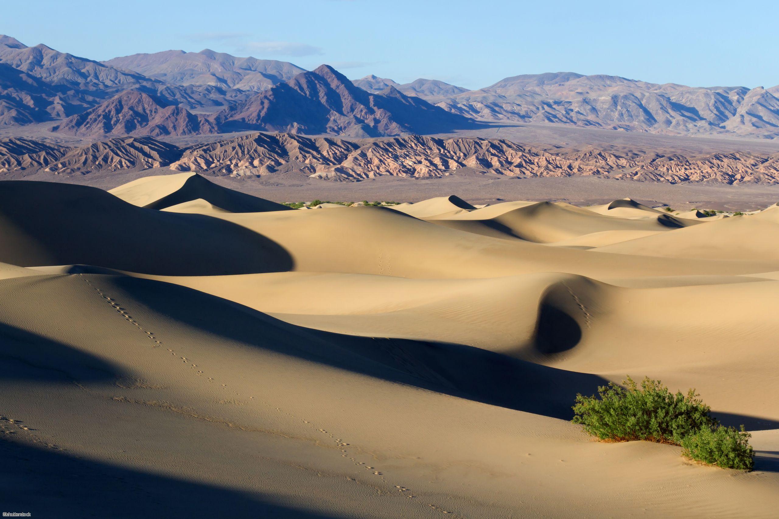 Mesquite Flat Sand Dunes dans le Parc National de Death Valley