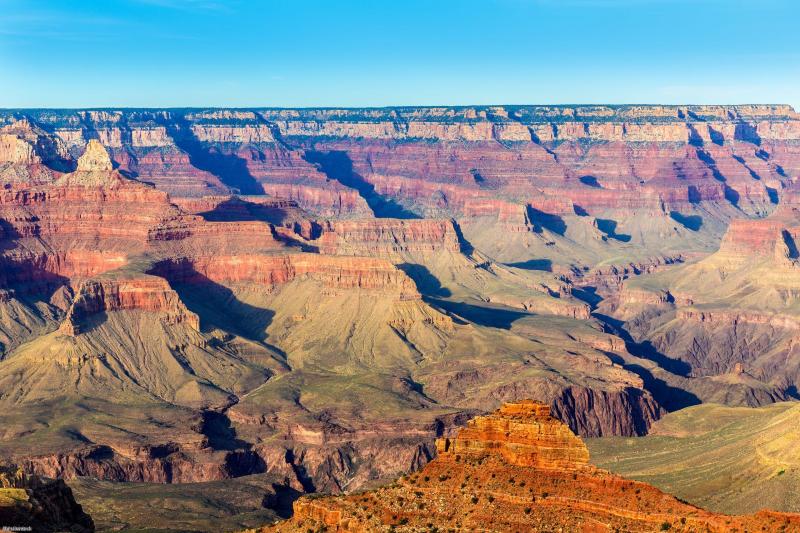 Vue sur le Grand Canyon depuis la rive sud du parc
