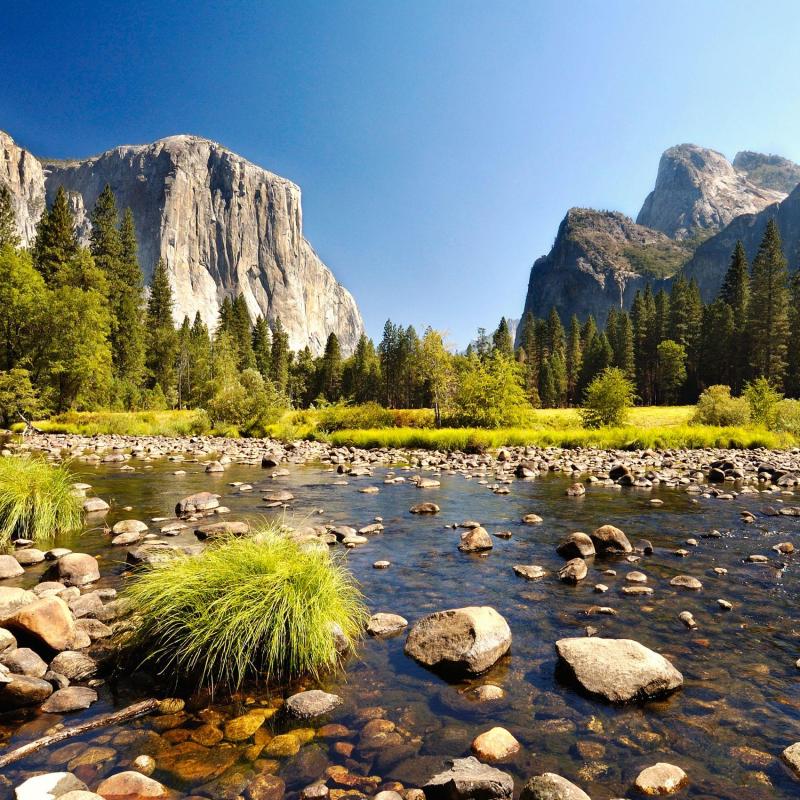 La rivière Merced dans le Parc National de Yosemite