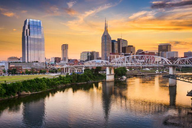 Vue sur le centre-ville de Nashville