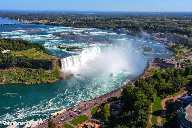 Vue sur les chutes du Niagara