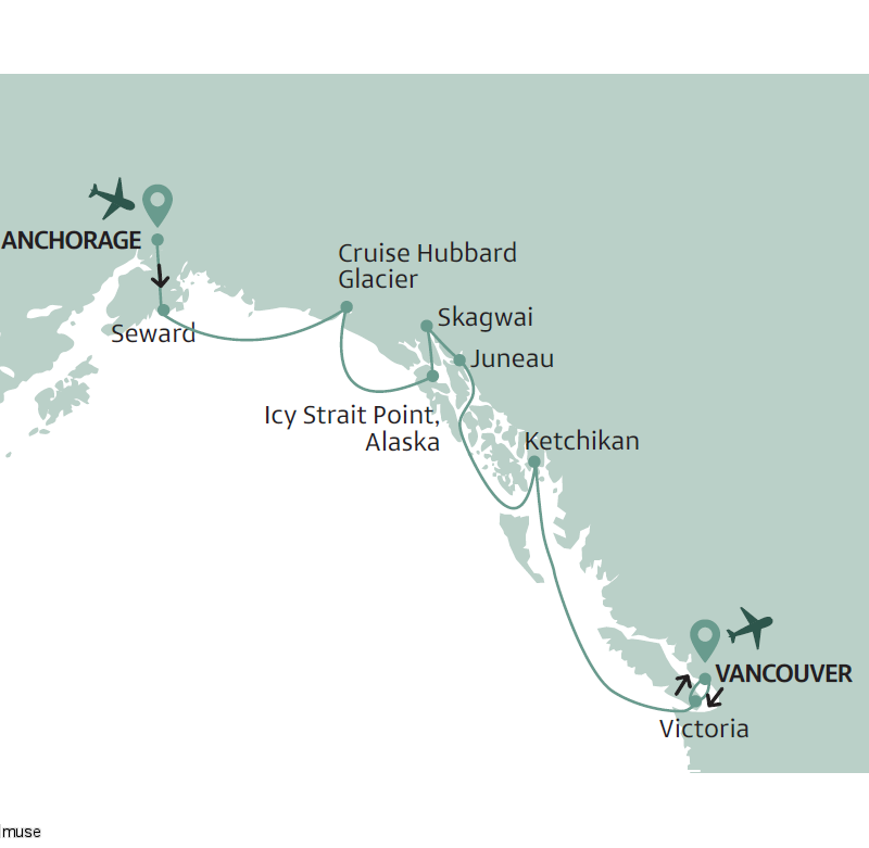 Croisière en Alaska et découverte de Vancouver