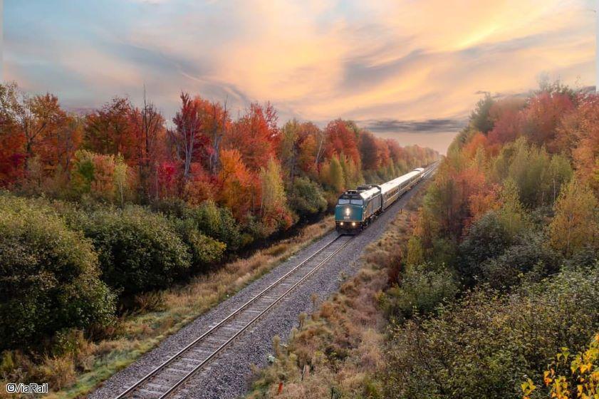 Circuit en train dans l'est canadien