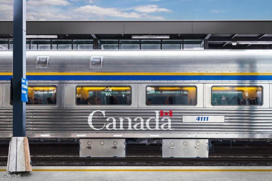 Circuit en train dans l'est canadien