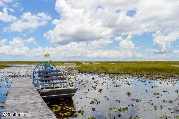 Balade en hydroglisseur dans les Everglades en Floride 