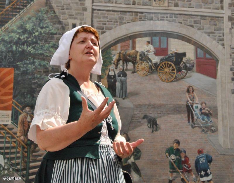 Visite guidée de Québec en costume