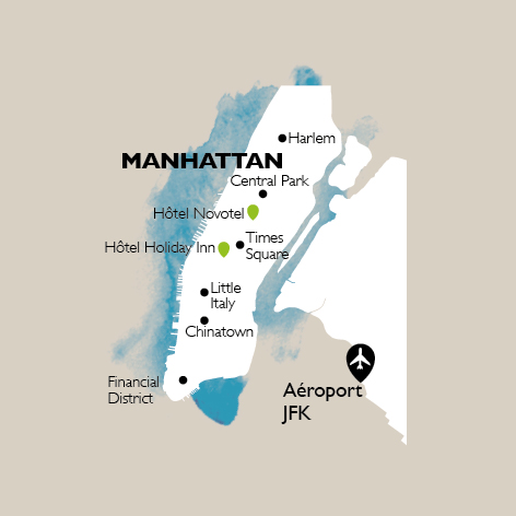 carte Carte Escapade à New York - 12 personnes maximum