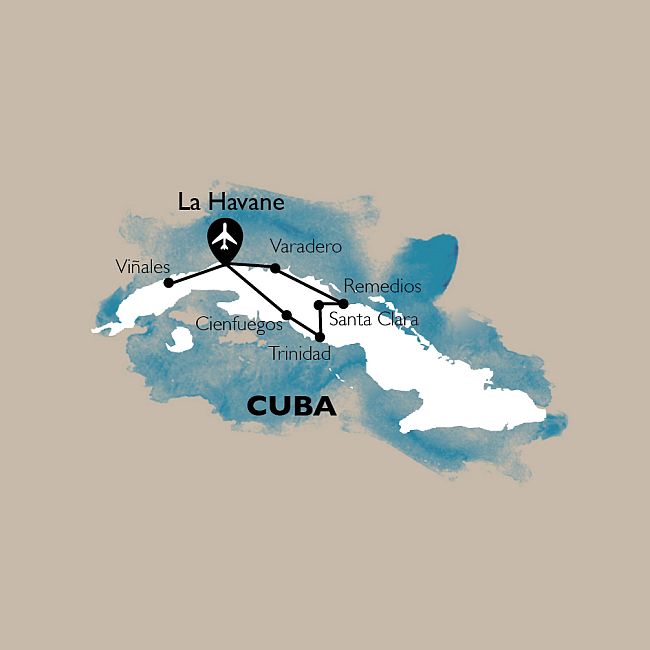 carte Carte Circuit Cuba Dulce - 20 personnes maximum