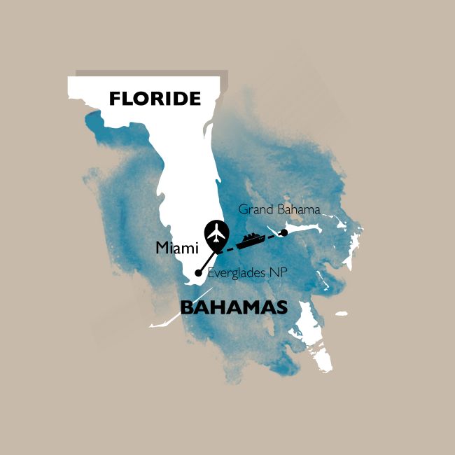 carte Carte Circuit combiné Miami / Bahamas : Evasion tropicale